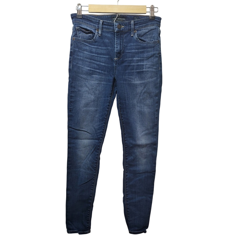 Lucky Brand Women's Blue Denim High Rise Skinny Jeans‎ Size 6 28
